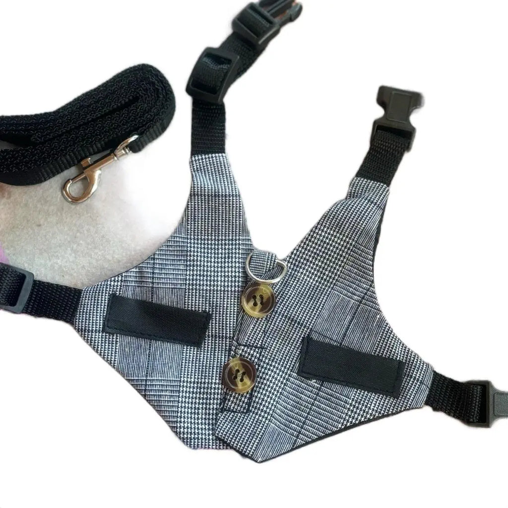 Pet Dress Suit Vest Harness for Rabbits and Cats with Leash - Cute Breakaway Dog Leash Gift