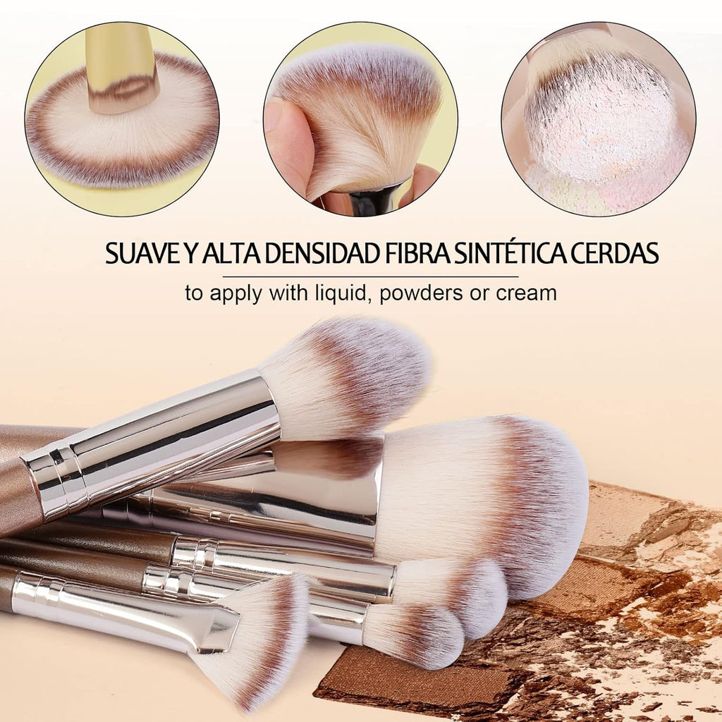 20-Piece Professional Makeup Brush Set - Foundation, Eyeshadow, Blush, and Kabuki Brushes with Gift Box for Flawless Application