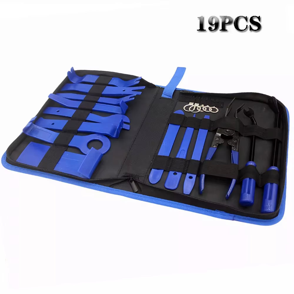 Auto Trim Removal Tool Car Door Panel Dash Audio Radio Removal Tools Kit Automotive Pry Tools Kits Auto Upholstery Repair Kit