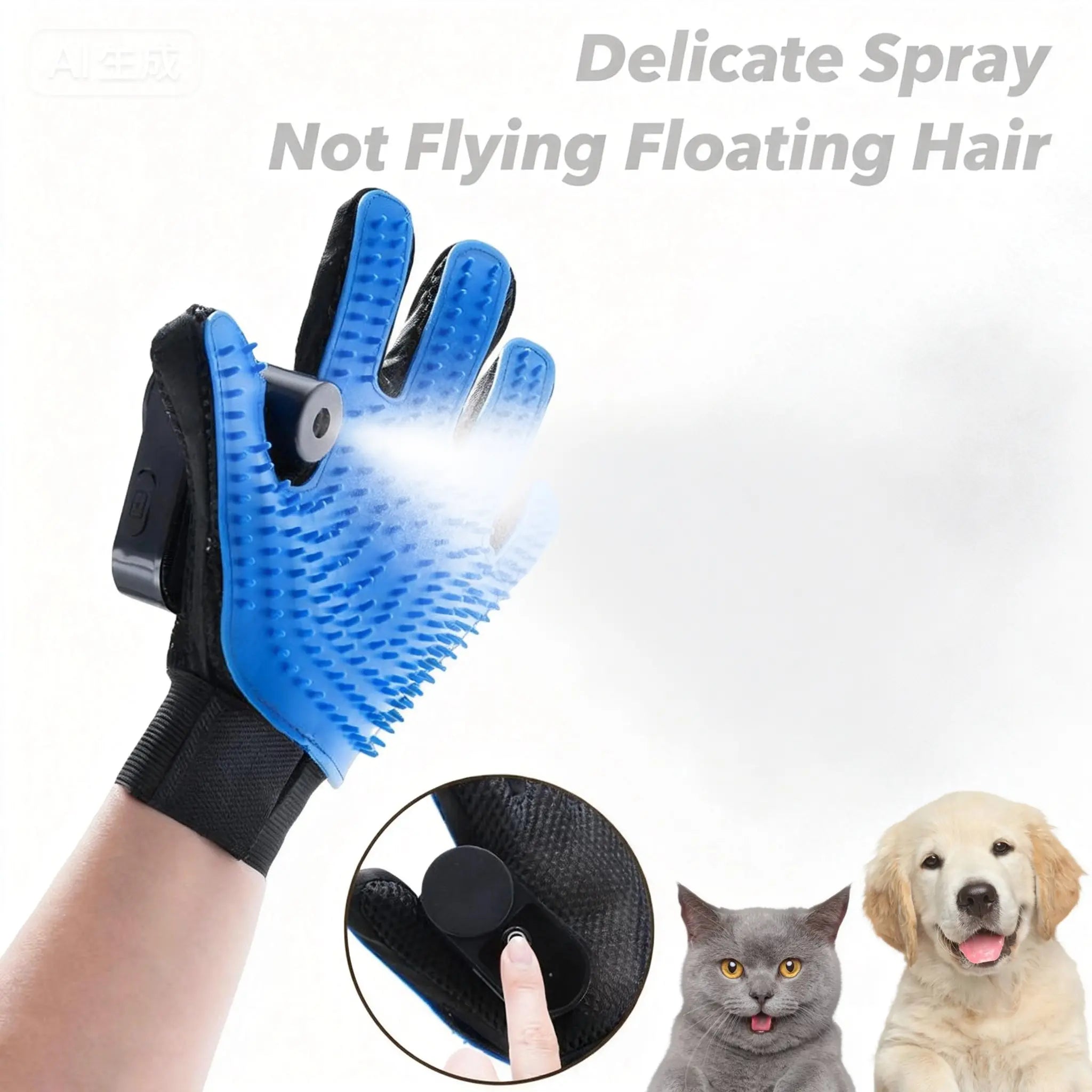 Pet Grooming Spray Comb for Hair Removal and Massage - Cat and Dog Brush Supplies