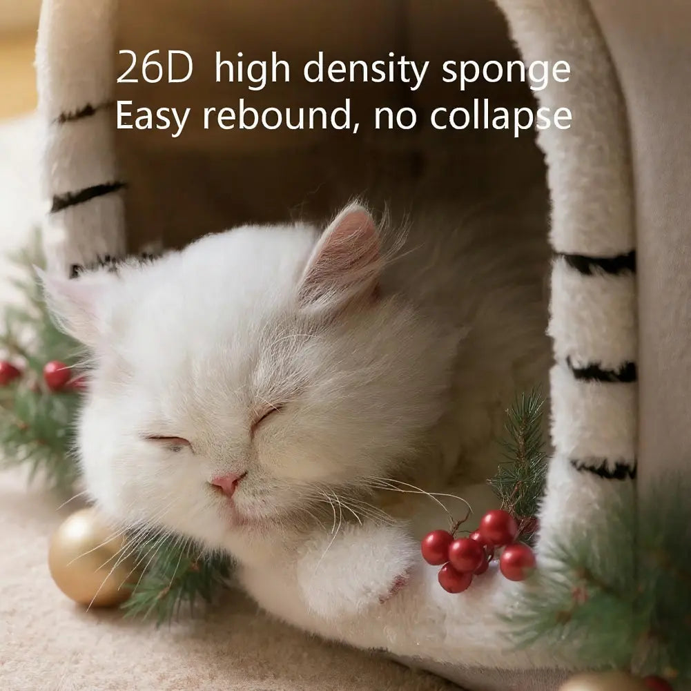 Premium Double Roof Indoor Pet House - Removable and Washable Dog Bed for All Seasons, Ideal for Cats and Dogs