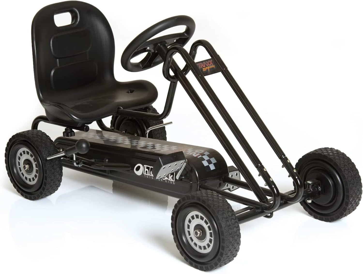 Hauck Kids Pedal Go Kart - Fun 4-Wheel Bike Cart for Ages 4-8 in Vibrant Green - Perfect Outdoor Adventure for Boys and Girls!