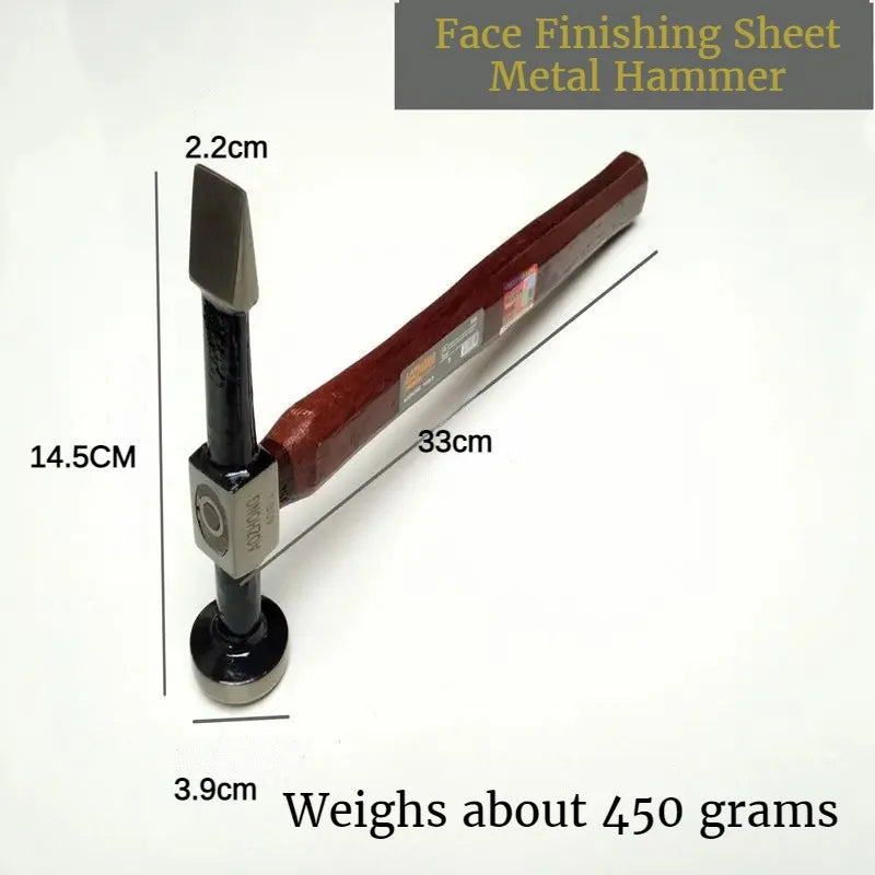 Sheet Metal Hammer Walnut Wood Handle Professional Hammer Multifunctional Automotive Mechanical Workshop Tools Car Repair