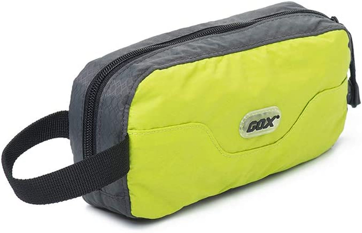 GOX Travel Small Toiletry Bag for Men Nylon Dopp Kit Medicine Bag Travel Organizer Pouch Shave Kits for Teens Toiletry Essentials Bathroom Compact (Turquoise, 9.8 * 4.3 * 3.3 Inches)