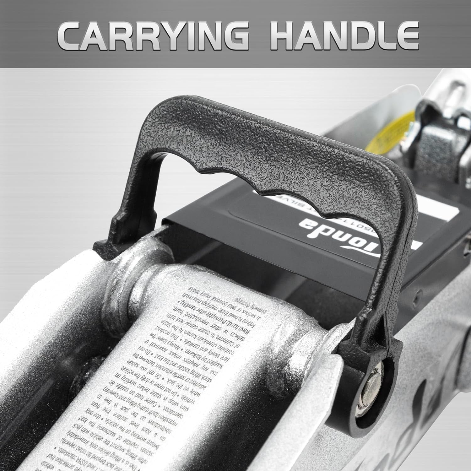 TONDA Floor Jack, Hydraulic Portable Car Lift Jack, 1.5 Ton (3,000 Lb) Capacity for Sedan and Coupe (Silver)