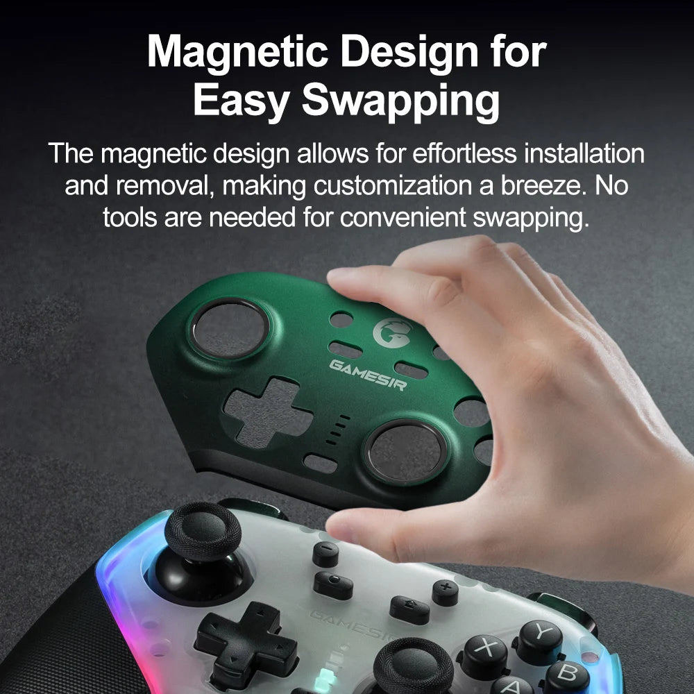Gamesir Magnetic Faceplate for Super Nova Controller - Customizable Multicolor Front Cover Gaming Accessory
