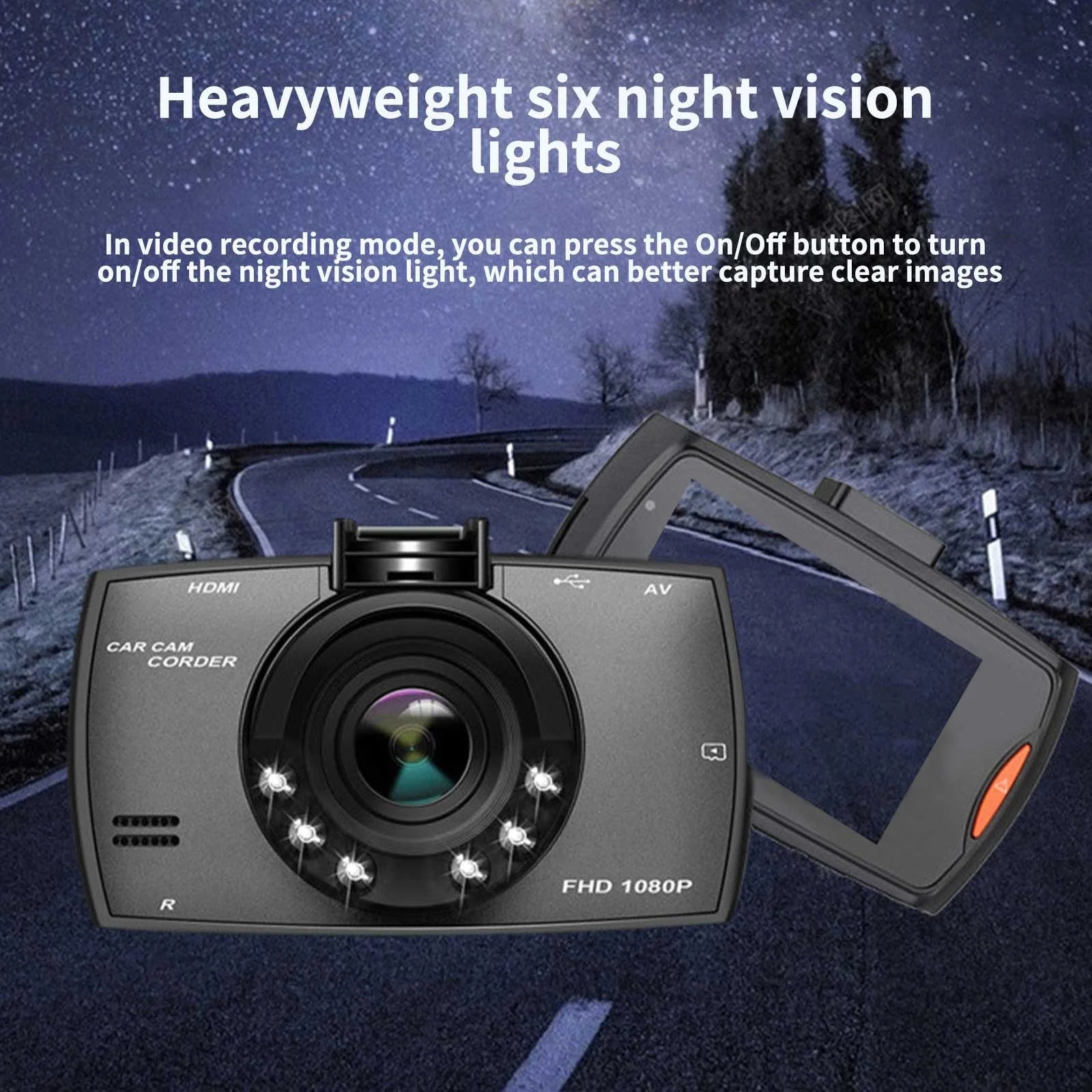 Dash Camera for Cars Super Night Vision Dash Cam Front and Rear with 720P Car Dashboard Camera with Parking Monitor Loop Recording Motion Detection 【2025】 Front Rear Dash Cam Loop Recording