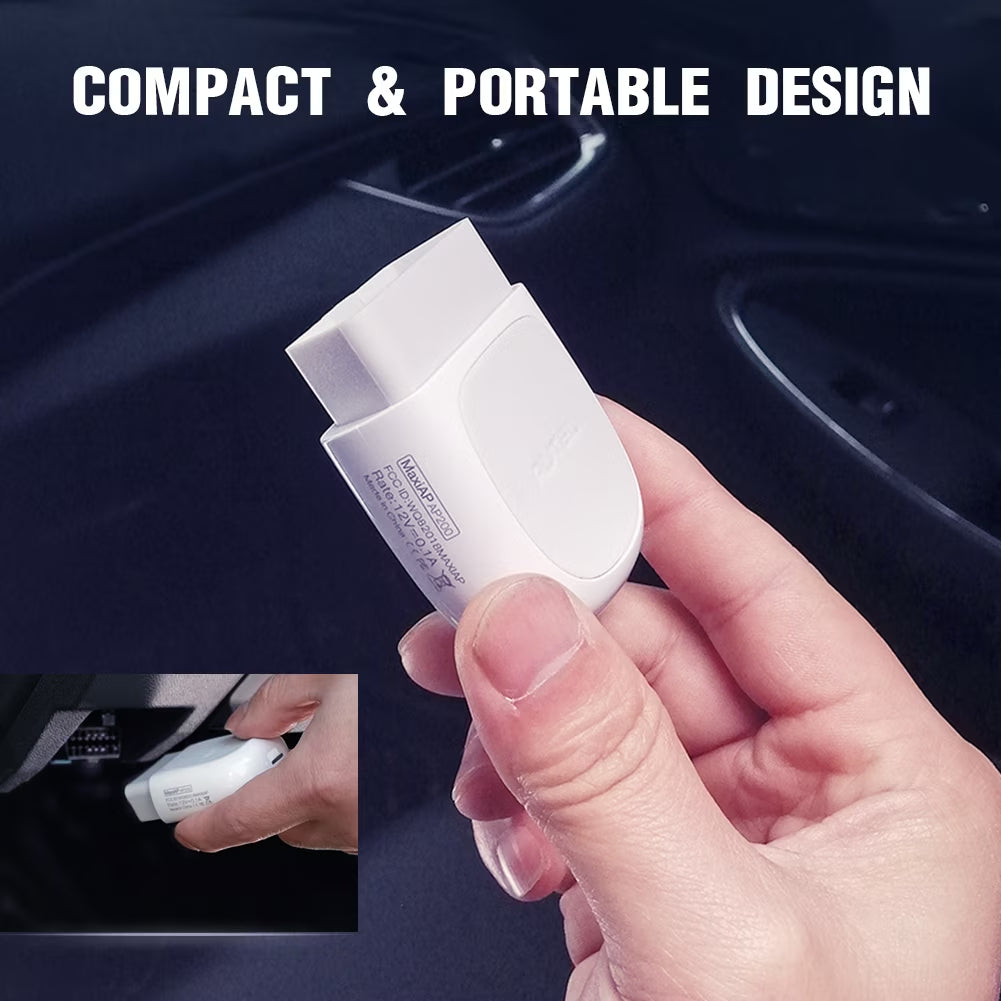 OBD2 Scanner Autel AP200, Bluetooth Code Reader with Full Systems Diagnoses and 19 Service Functions Car Diagnostic for Iphone & Android
