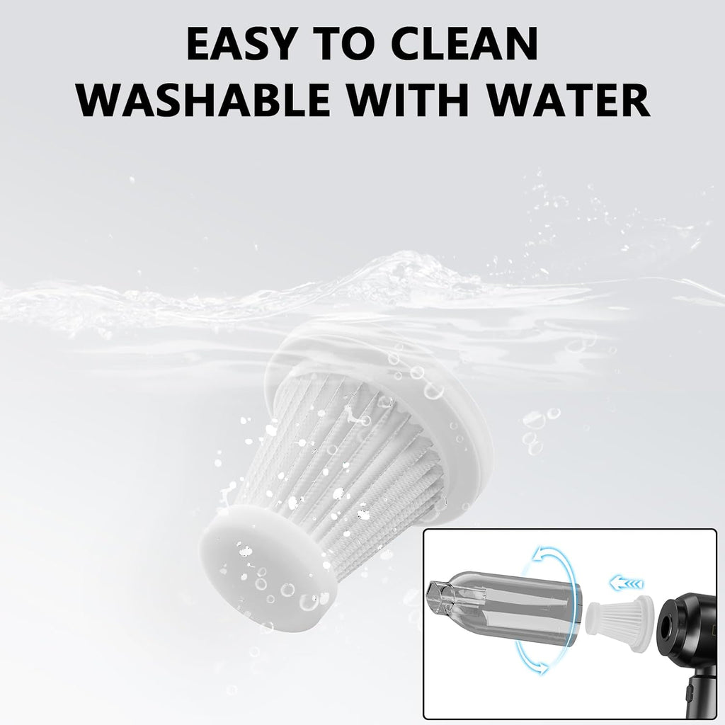 Ultimate 20000Pa Cordless Car Vacuum Cleaner - Powerful Handheld Mini Vacuum with Brushless Motor & Crevice Tool for Spotless Interior Cleaning