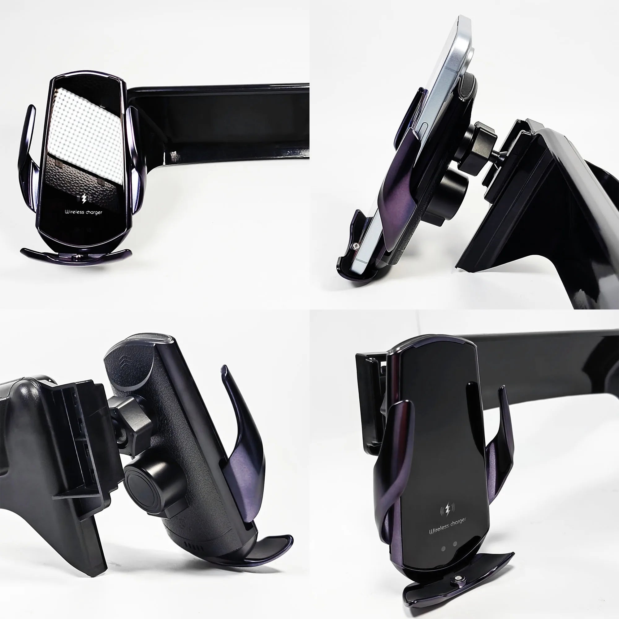 Car Phone Holder for Hyundai Santa Fe MX5 2024 2025 Screen Panel Fixed Base Fast Wireless Charging Phone Mount Car Accessories