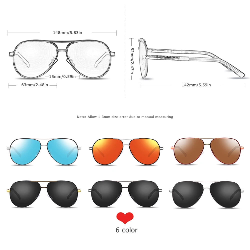 BARCUR Aluminum Vintage Men'S Sunglasses Men Polarized Coating Classic Sun Glasses Women Shade Male Driving Accessories Eyewear
