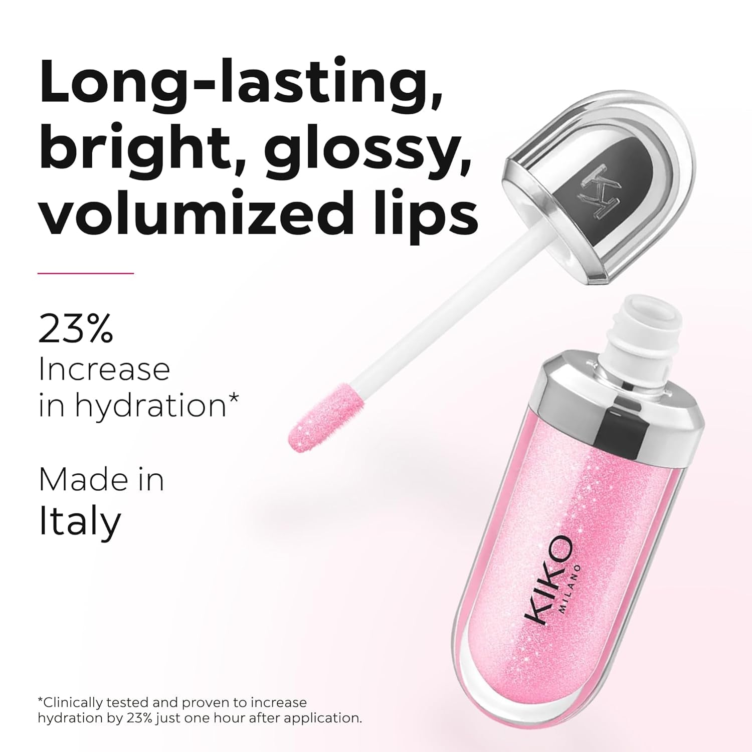 KIKO Milano 3D Hydra Lip Gloss - Ultimate High Shine & Hydration for Plump, Non-Sticky Lips!