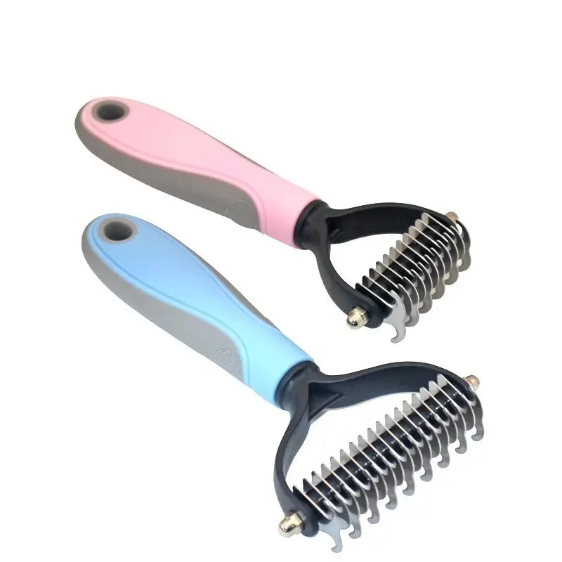 Pet Grooming Shedding Tool - Cat Hair Removal Comb and Brush