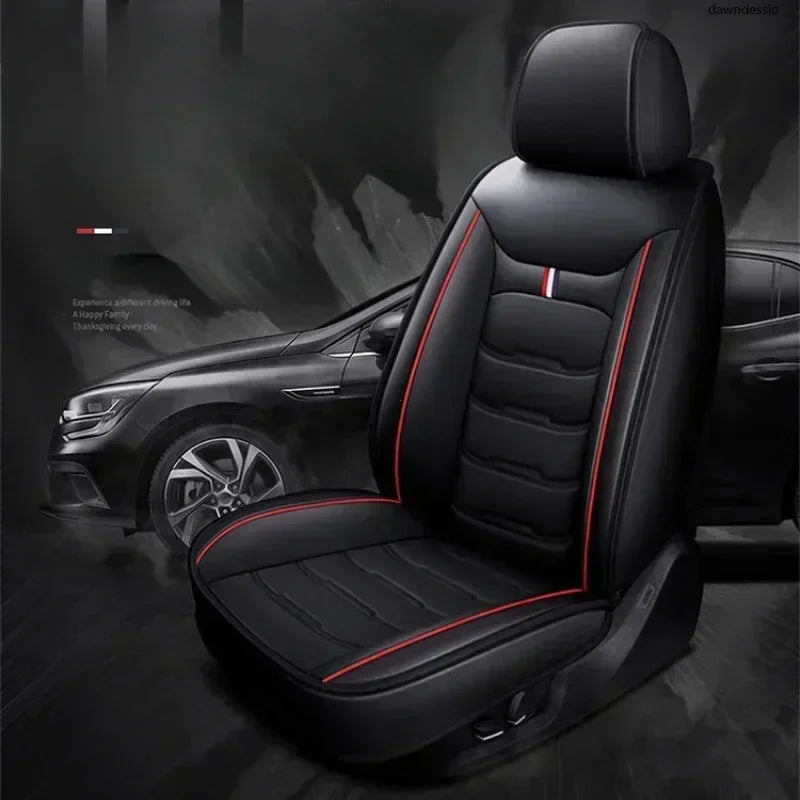 Auto Set Car Seat Covers PU Leather Signle Front Split Protector Four Season Universal Fit Most Car SUV Car Accessories