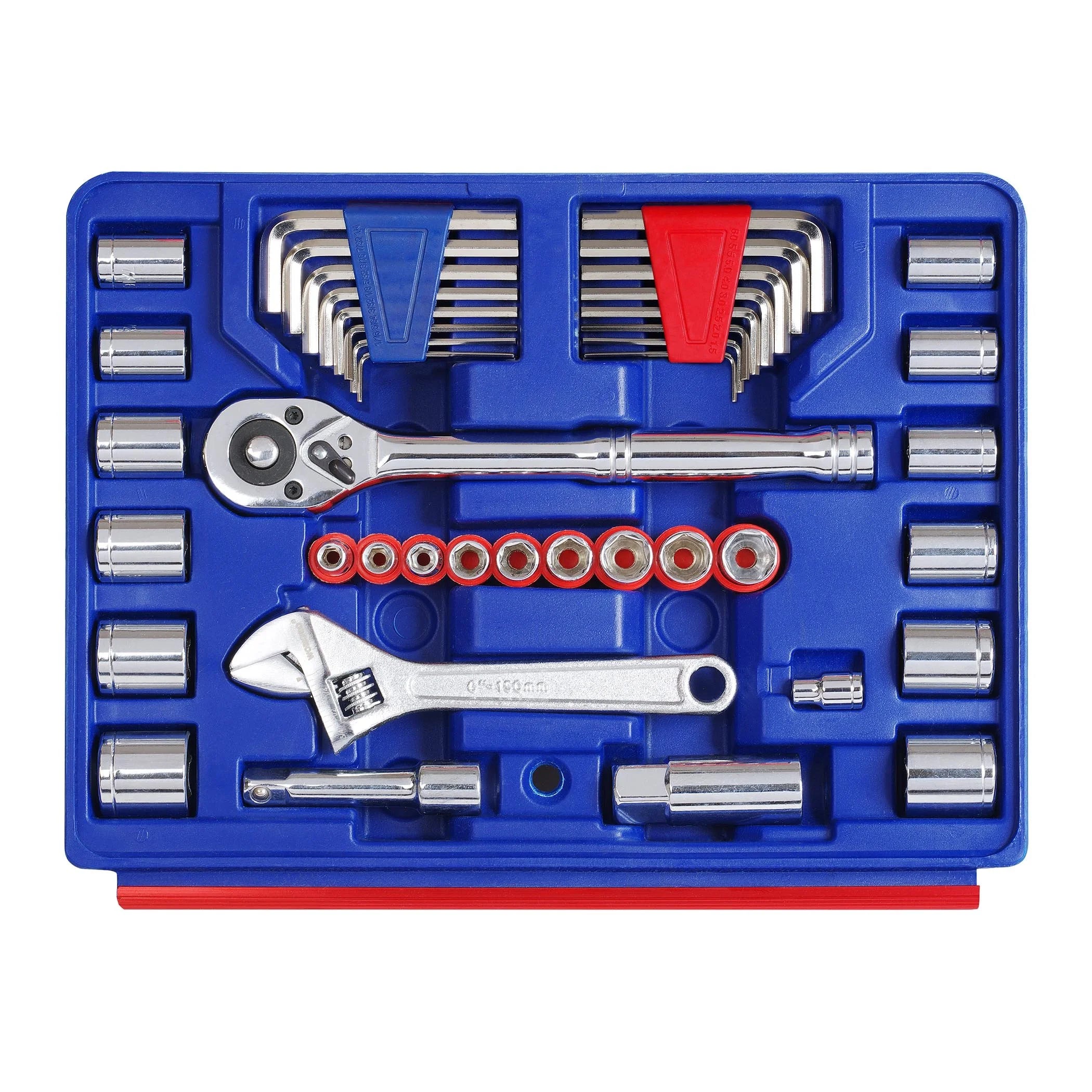 WORKPRO 125-Piece Auto Repair Tool Set,Mechanics Tool Set, General Household Home Repair Tool Kit with 3-Drawer Heavy Duty Box,Hand Tool Kit