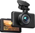 4K Front and 1080P Rear Dual Dash Cam - 3" IPS Screen, 170° Wide Angle, Night Vision, G-Sensor, Loop Recording, Parking Monitor, 128GB Support