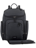 Eastsport Wooster St. Diaper Backpack, Large Capacity, Dark Grey with Changing Pad, Stroller Straps, and Insulated Pockets