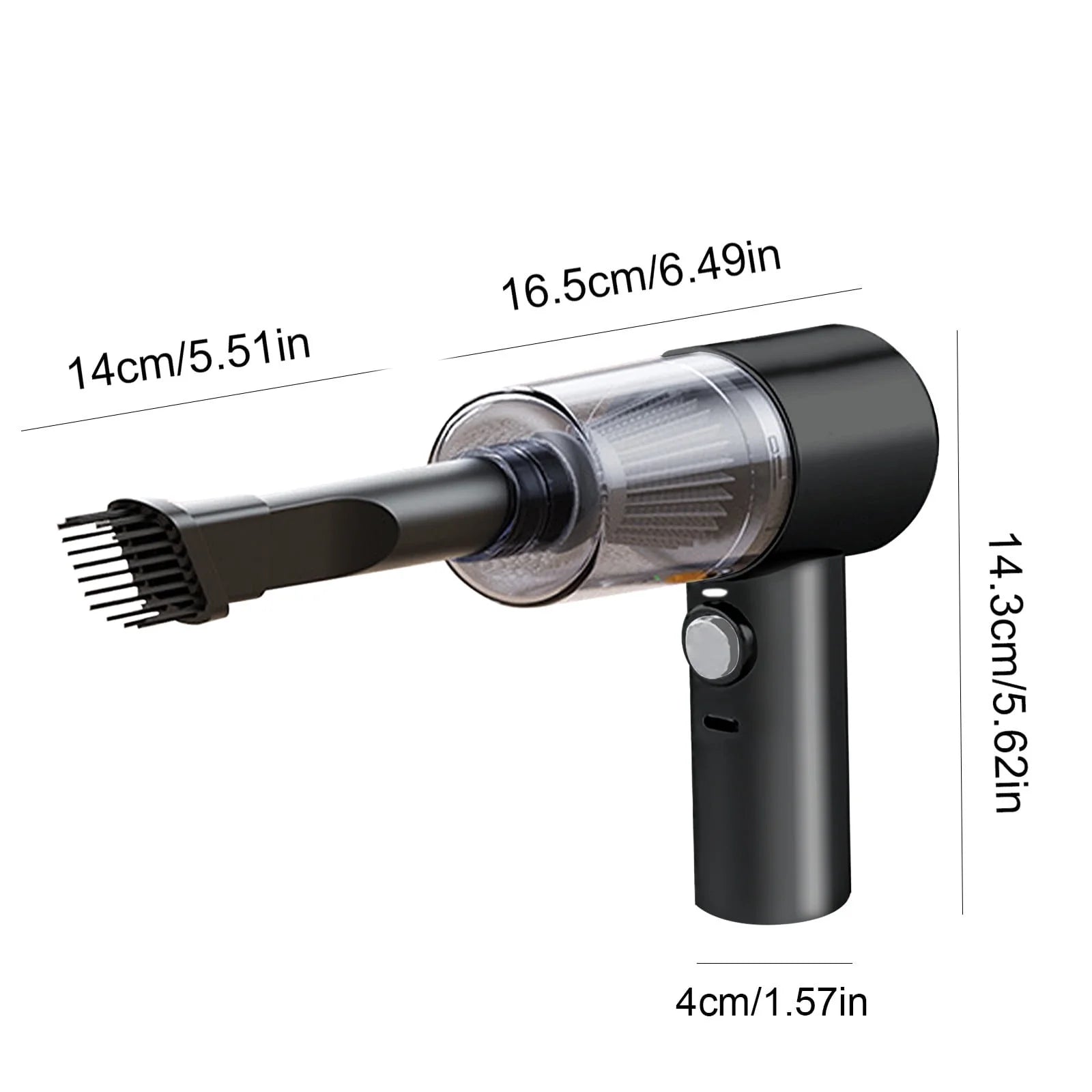 Car Vacuum Portable Cordless 4000Pa Mini Hand Held Vacuum Cleaner and Air Duster, 120W High Power Wet and Dry Car Vacuum Cleaner Rechargeable with Light , for Car ,Home,Office and Pet