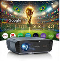 2550 ANSI Daytime Projector, 4K Smart Google TV Projector with Dual 35W Speakers Dolby Audio, Shorter Throw, Tof Autofocus, HDMI ARC, NFC Wifi 6 & Bluetooth 5.4 for Home/Outdoor Movie Nights, Gaming