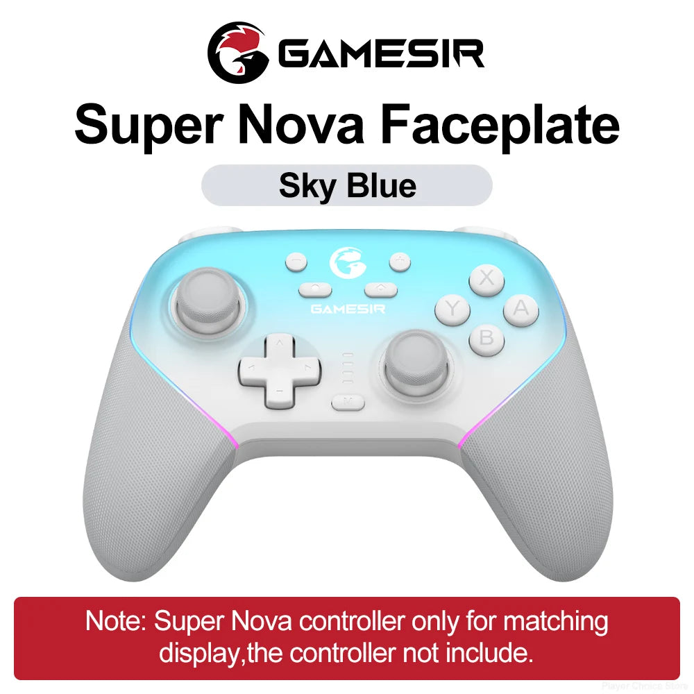 Gamesir Magnetic Faceplate for Super Nova Controller - Customizable Multicolor Front Cover Gaming Accessory