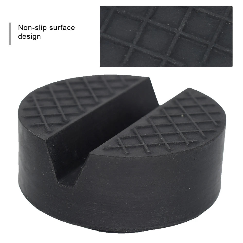 Car Lift Hydraulic Wheel Dolly Jack Stand Rubber Pads Slotted Floor Frame Rail Adapter for Mechanical Workshop Jacking Tooling