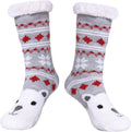 SDBING Slipper Socks for Women with Grippers, Winter Warm Fuzzy Indoor Christmas Gifts Socks