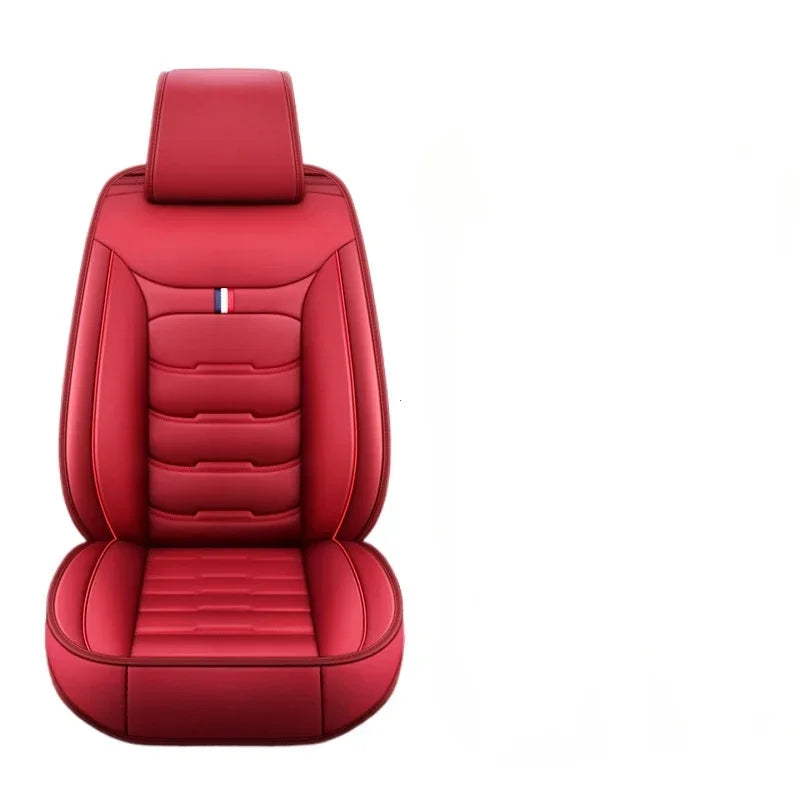 Auto Set Car Seat Covers PU Leather Signle Front Split Protector Four Season Universal Fit Most Car SUV Car Accessories