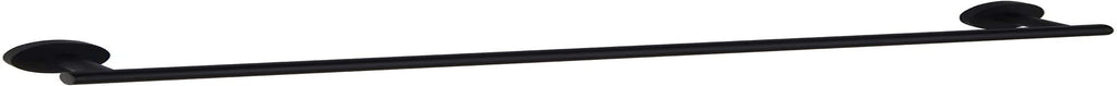 GERZWY 24" Matte Black Stainless Steel Towel Bar - Contemporary Wall Mount for Bathroom & Kitchen