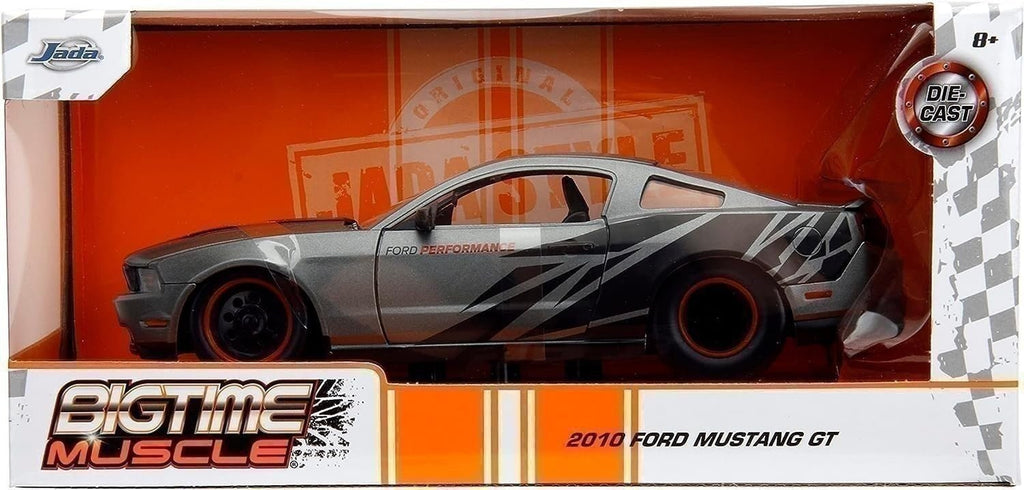Big Time Muscle 1:24 Scale 2010 Ford Mustang GT Die-Cast Model Car for Children