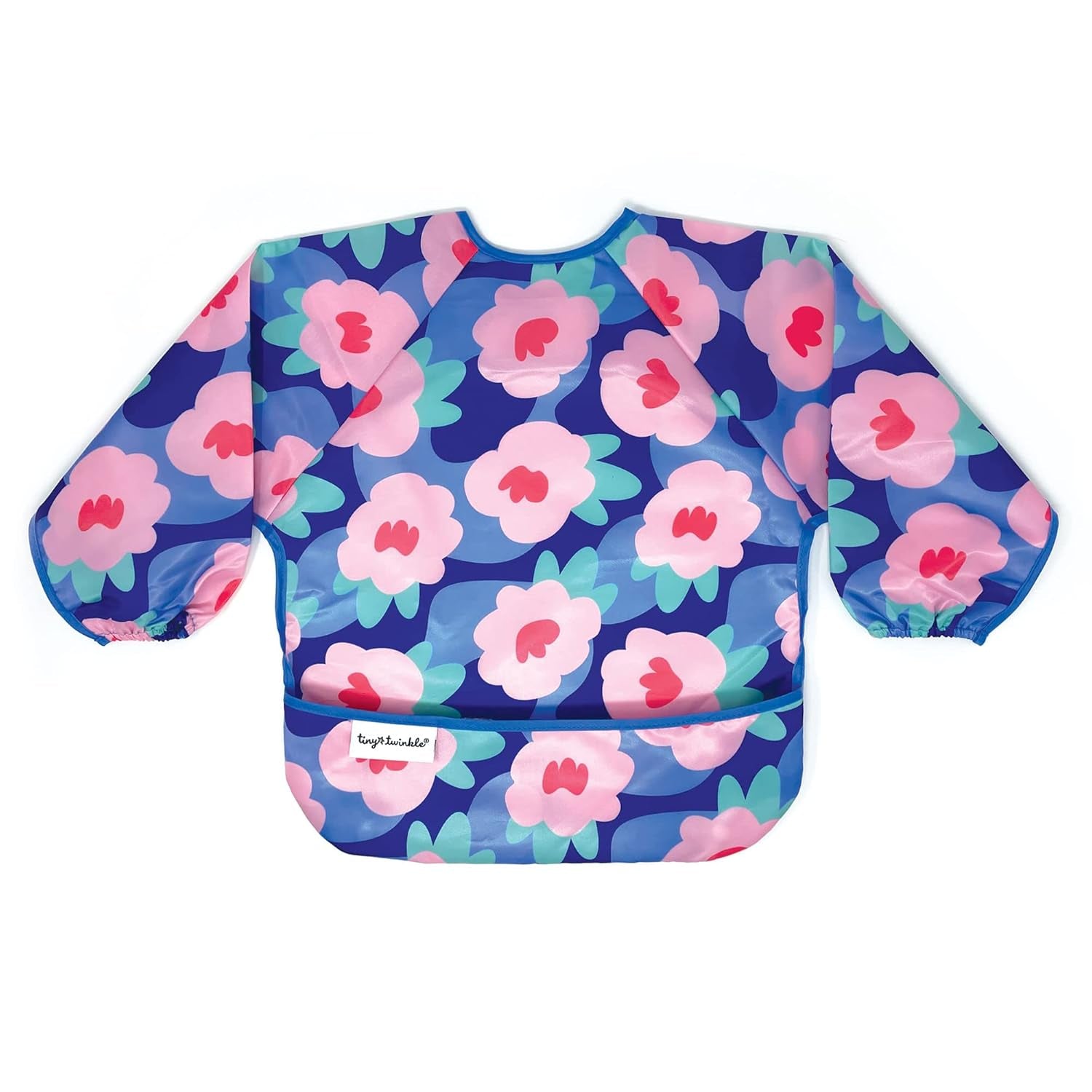Tiny Twinkle Long Sleeve Bib for Babies & Toddlers | Waterproof Smock Bib for Eating | Machine Washable & Mess-Proof Feeding Essentials | Newborn Shower Gift (Dinosaur, 2-4Y)