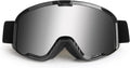 Premium UV400 Motocross Goggles for Adults - Anti-Scratch, Dustproof Silver MX Goggles for ATV, Motorcycle, Dirtbike & Offroad Adventures