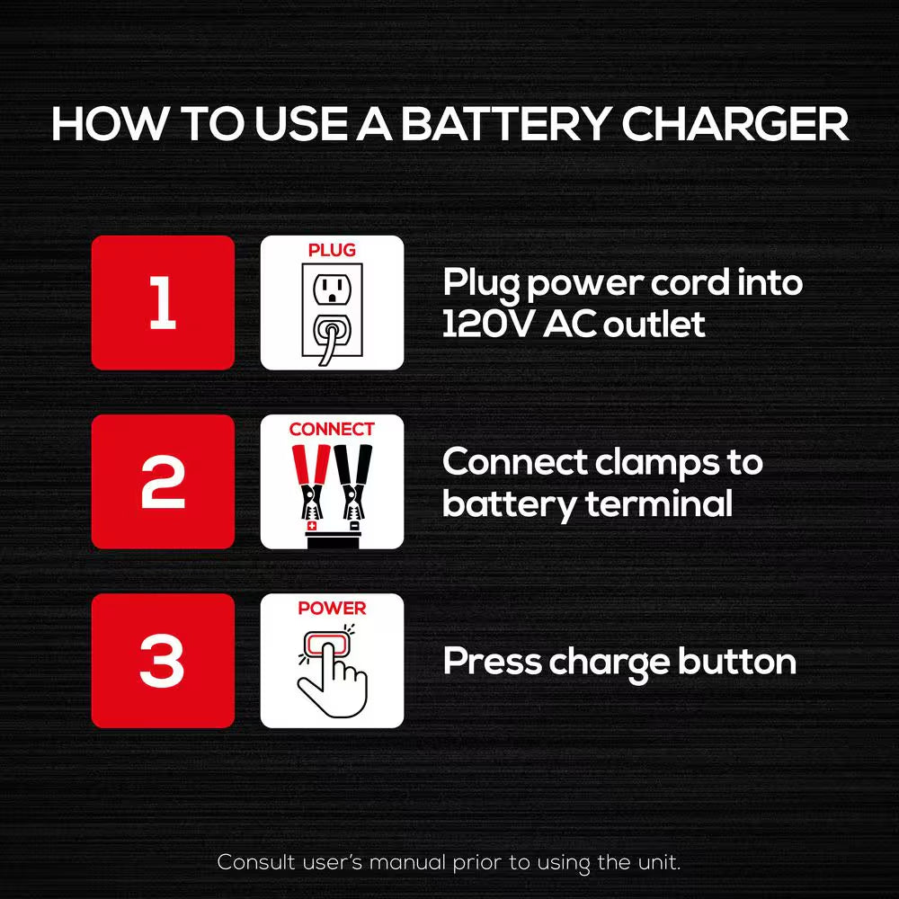 50-Amp Car Battery Charger/ Car Battery Maintainer