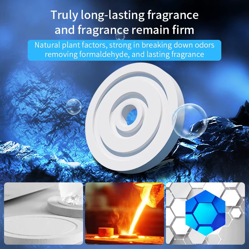 Aluminum Alloy UFO-Style Car Air Freshener and Purifier - Premium Interior Fragrance Accessory