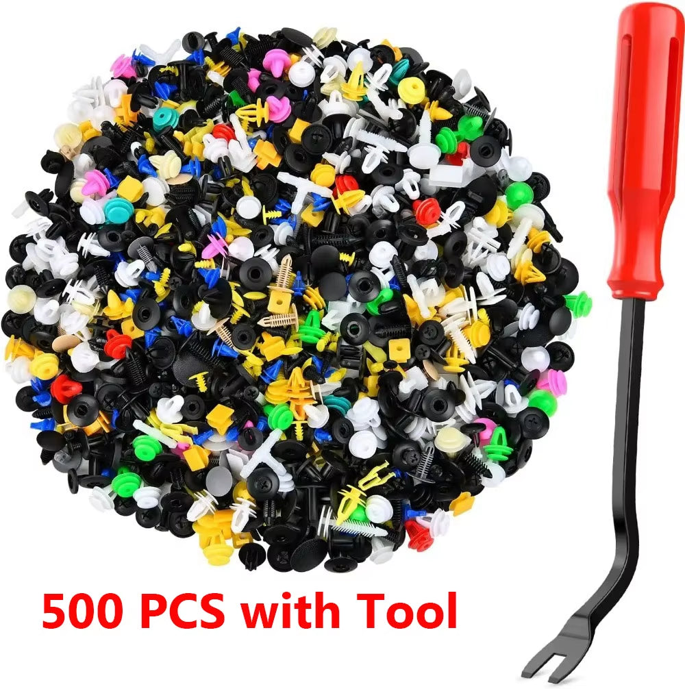 1000Pcs Mixed Car Buckle Car Bumper Door Panel Fixed Clip Universal Car Clip Mixed Car Bumper Fender Tive Door Panel Prot