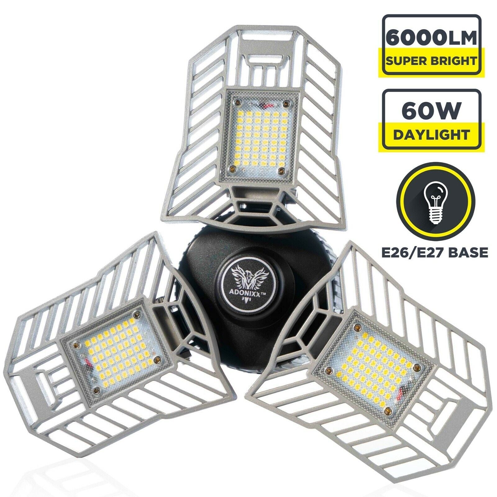 LED Adjustable Garage and Basement Lighting Solution