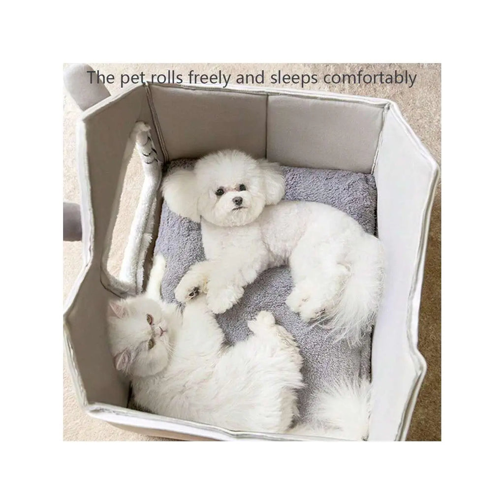 Premium Double Roof Indoor Pet House - Removable and Washable Dog Bed for All Seasons, Ideal for Cats and Dogs