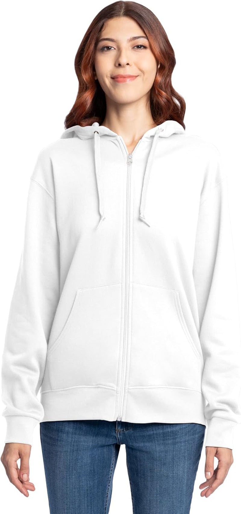 Fruit of the Loom Eversoft Fleece Full Zip Hoodie Sweatshirt