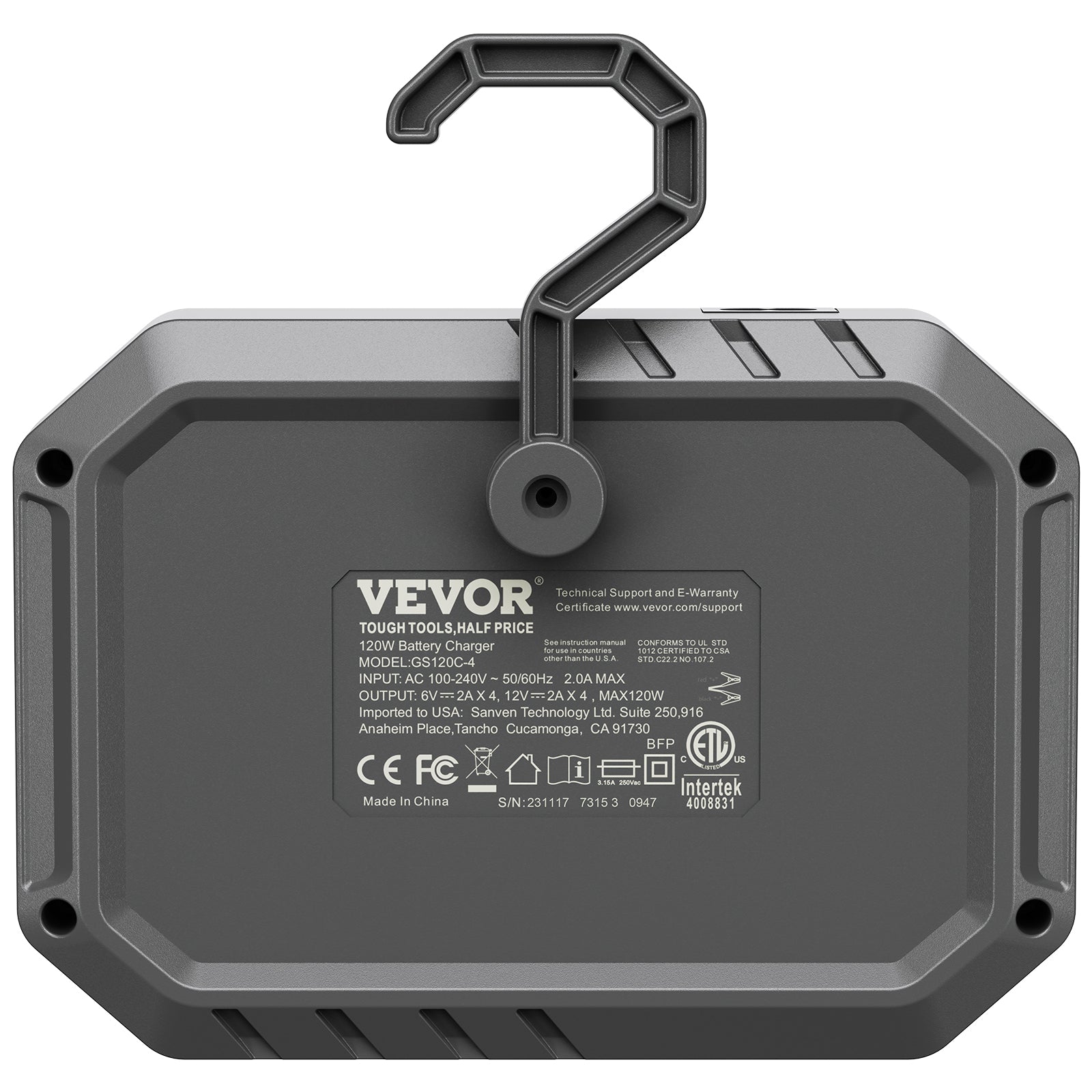 VEVOR Smart Battery Charger, 8-Amp, Lifepo4 Lead-Acid Car Battery Charger, Fully-Automatic Charger Maintainer Desulfator for Boat Motorcycle Lawn Mower Golf Cart Marine Deep Cycle
