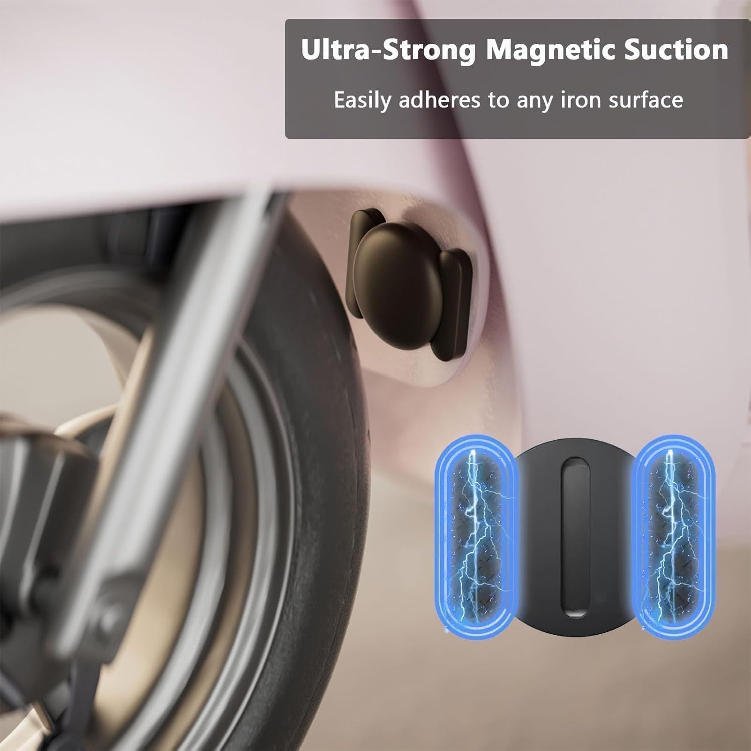 Mini GPS Tracker for Vehicles No Monthly Fee Magnetic GPS Tracker Full USA Coverage Hidden Car Locator Works with Apple Find My(Ios Only) with Magnetic Waterproof Case.