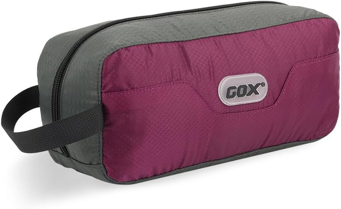 GOX Travel Small Toiletry Bag for Men Nylon Dopp Kit Medicine Bag Travel Organizer Pouch Shave Kits for Teens Toiletry Essentials Bathroom Compact (Turquoise, 9.8 * 4.3 * 3.3 Inches)