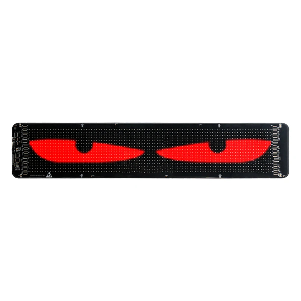 Dynamic LED Car Devil Eyes: Colorful Soft Screen with App Control for Customizable Windshield Effects