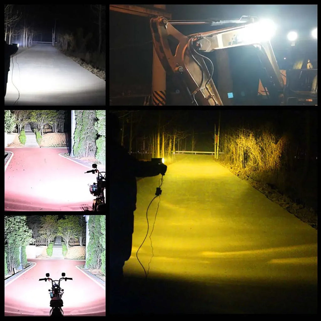 1PCS 12V Offroad Spot Flood Combo Work Light LED Light Bar Superbright 6000K for Car SUV 4X4 Boat ATV Barra LED Headlights