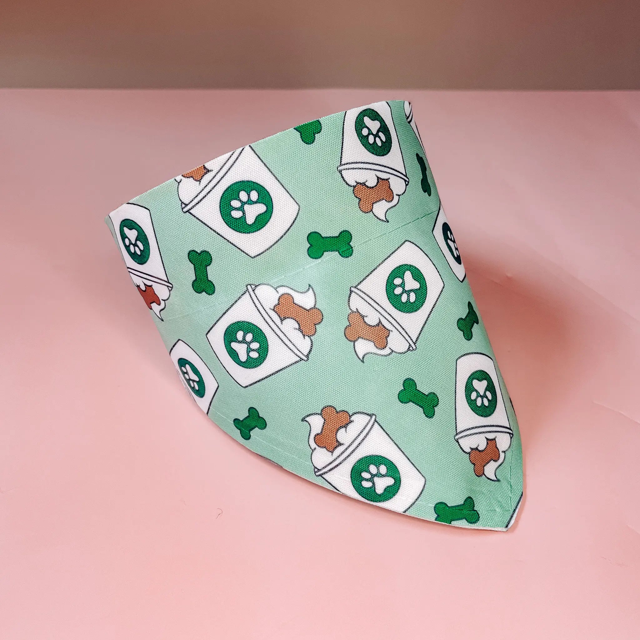 Starbucks Coffee Inspired Over-the-Collar Dog and Cat Bandana - Perfect Pet Gift