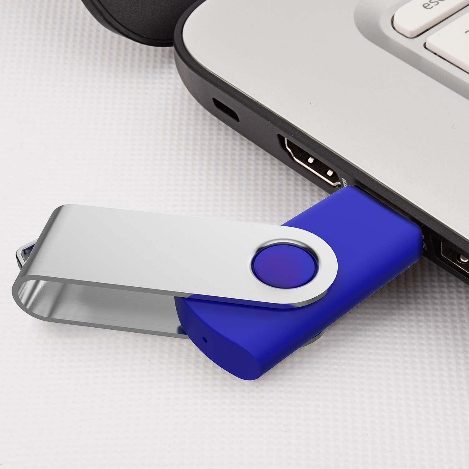 KEXIN 10 Pack 64GB USB 2.0 Flash Drive Thumb Drive, Blue