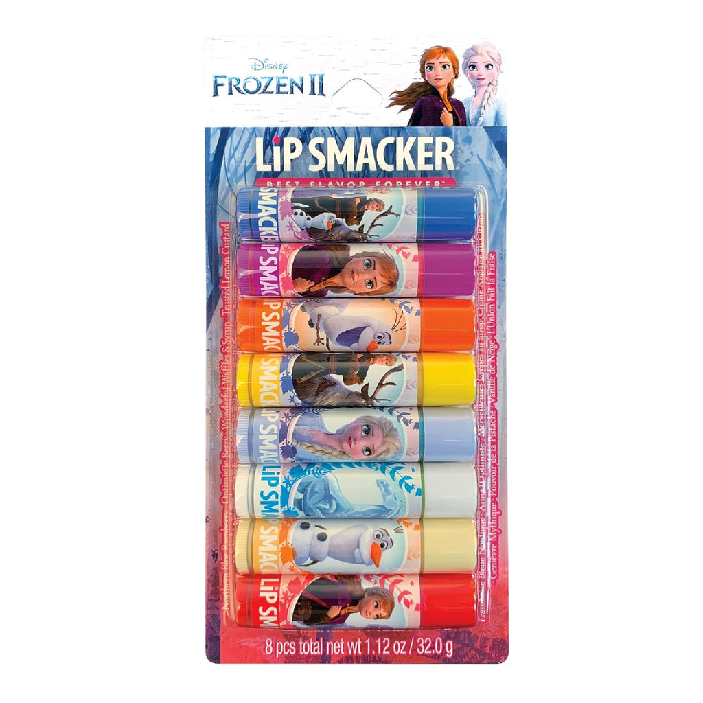 Lip Smacker Crayola Lip Balm Party Pack - 8 Moisturizing Lip Balms, Cotton Candy, Orange, Sherbert, Watermelon, Berry, Apple, Banana, Hydrating & Protecting - Cruelty-Free