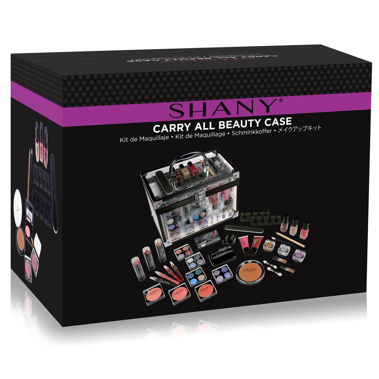 SHANY Comprehensive Makeup Trunk Set (Includes Eye Shadow Palette and Blush)