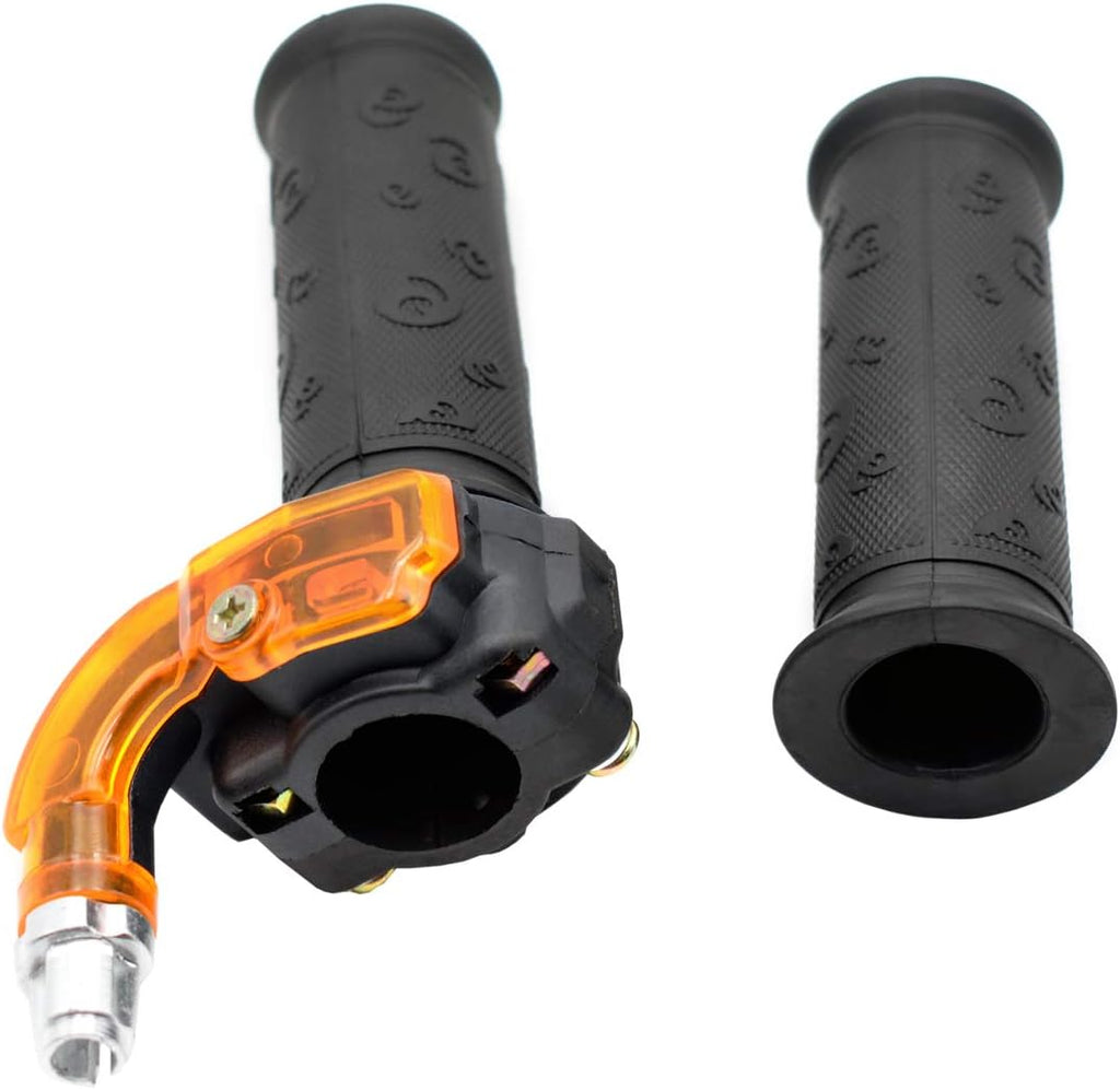 7/8" 22Mm Twist Throttle Accelerator Grip and 39" Throttle Cable for 47Cc-49Cc 2-Stroke 4 Wheeler Quad Trail Bike Mini Pit Dirt ATV Quad Pocket Motorized Bike Parts