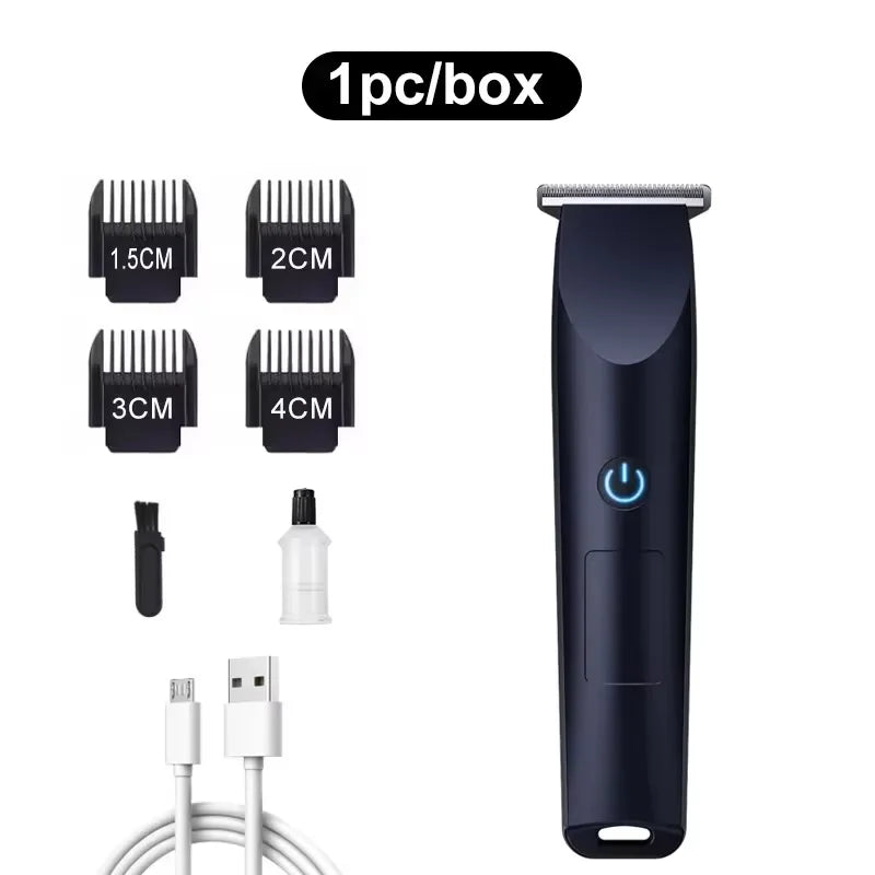 2026New Electric Hair Clipper Hair Trimmer for Men Body Groomer & Pubic Waterproof Hair Trimmer Replaceable Ceramic Blade
